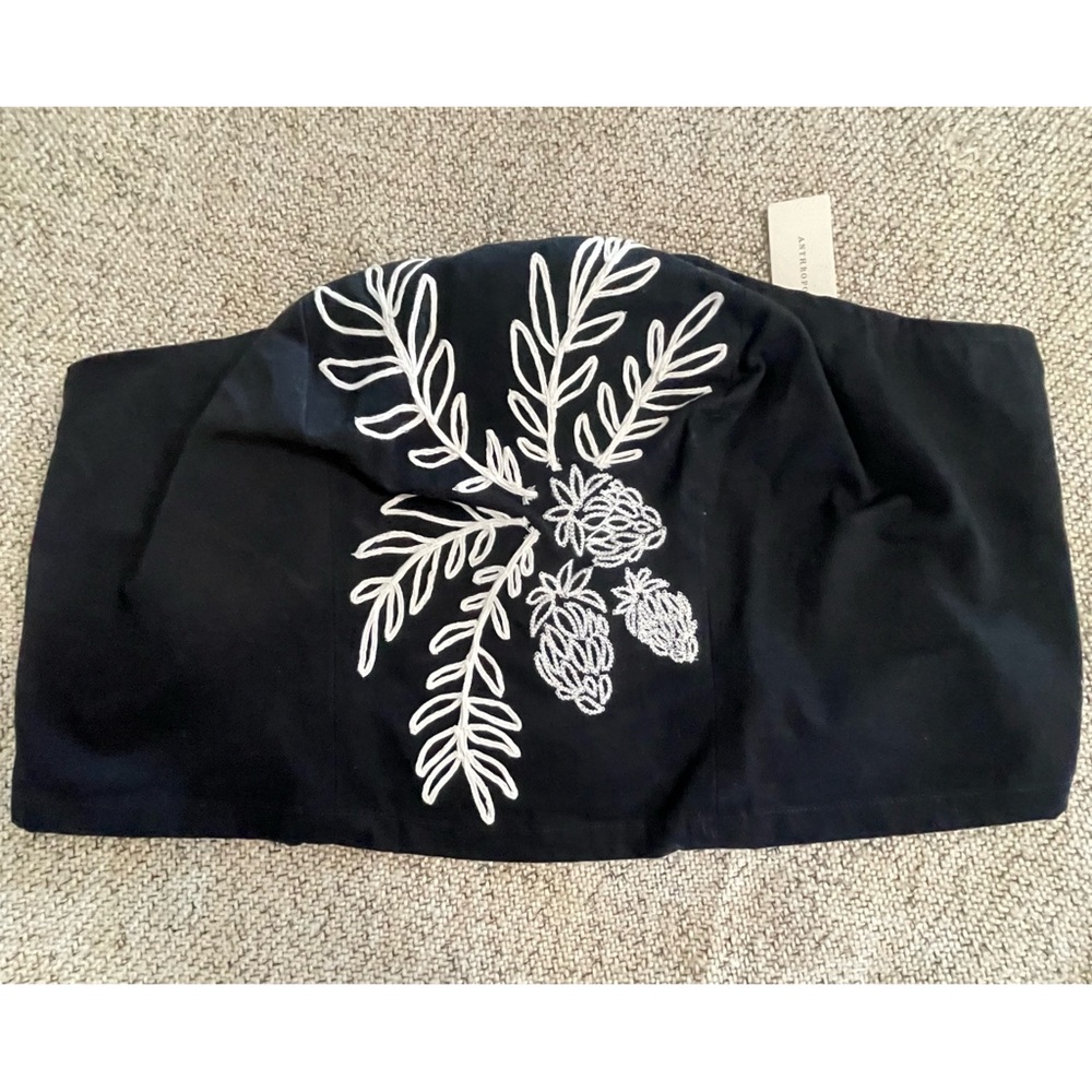 Anthropologie Maeve Embroidered Tube Top NWT Size 14 & 16W - Picture 7 of 16